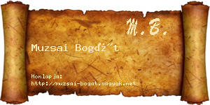 Muzsai Bogát névjegykártya
